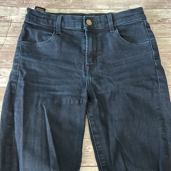 J Brand Alana High Rise Skinny Jeans in Shy Wash Dark Black Blue - Picture 3 of 12